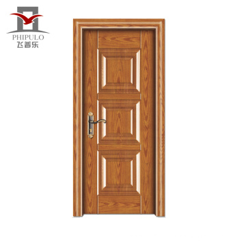 Factory Making High End Accepted Oem Steel Wood Modern Entry Door